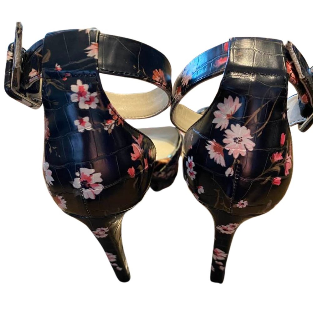 Jessica Simpson Divene Floral Cheetah Platform Stiletto Heels 7 Y2K Glam - Picture 5 of 9